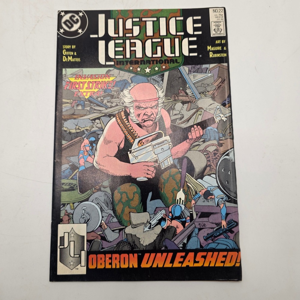 DC Justice League International 22 Oberon Unleashed Invasion First Strike 1989